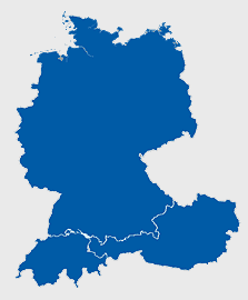 Leistungsgebiet Deutschland-Österreich-Schweiz
